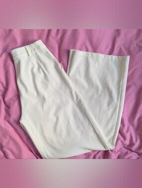 White Princess Poly Dress Pants, Size 4